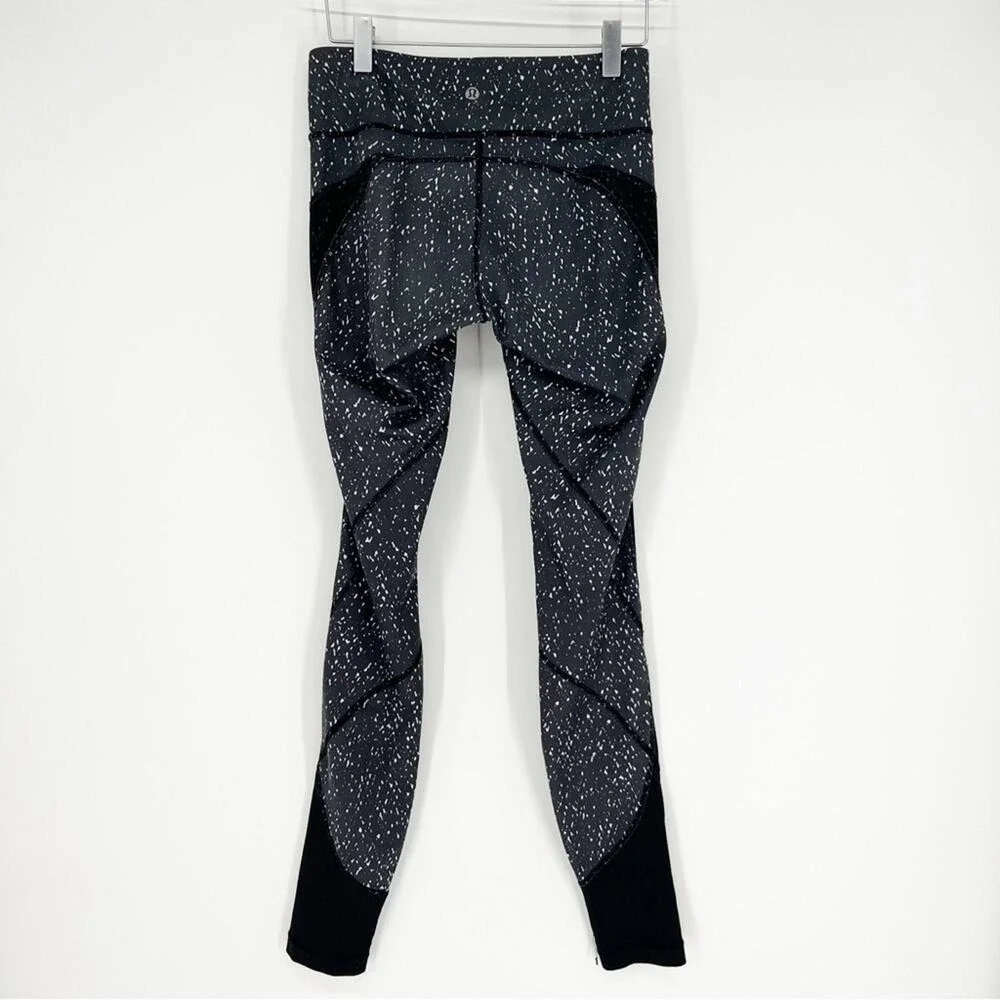 Lululemon Butterfly Texture Leggings Women's Size 4 Workout Activewear